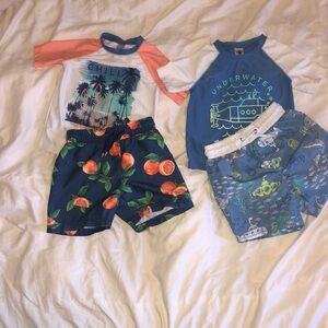 3T toddler swim shirt and short set